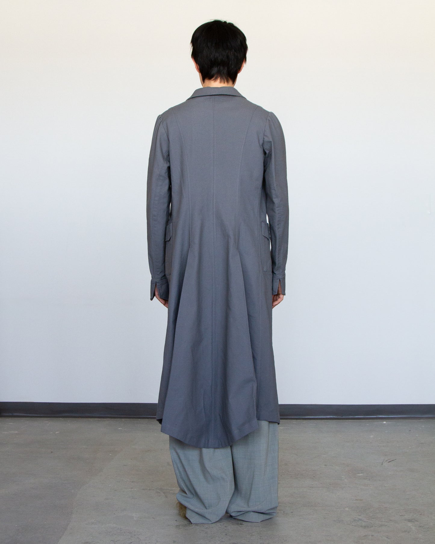 Double breasted duster coat
