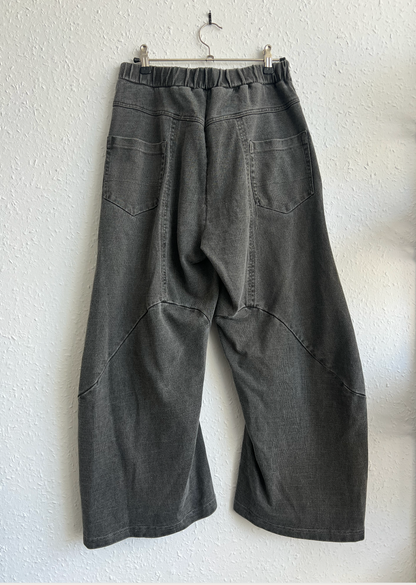 Cropped engineered joggers