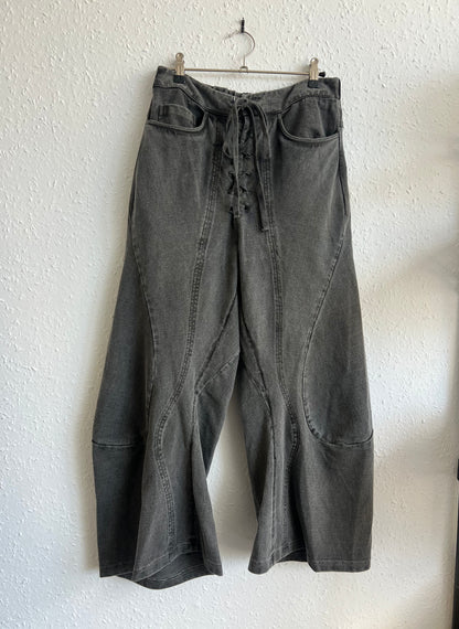 Cropped engineered joggers