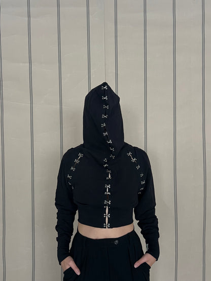 Enganchada cropped hoodie