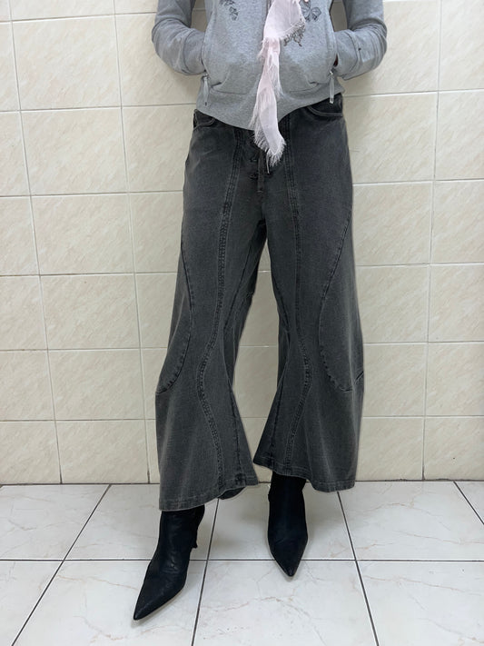 Cropped engineered joggers