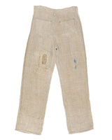 Patched linen pants