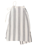 Striped wrap skirt