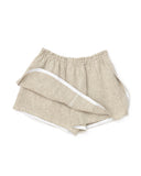 Double layer linen shorts