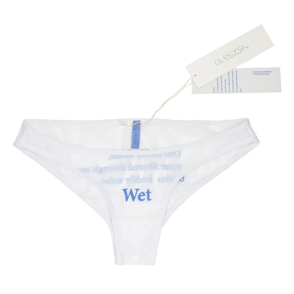 Wetscript white panties – EFFE Design
